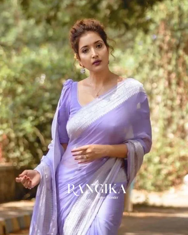 Lavender_Color_Premium_Cotton_Silk_Saree_With_Blouse_Piece