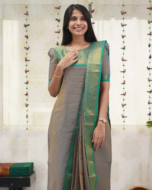 Grey_Cotton_Salwar_With_Dupatta_For_Women