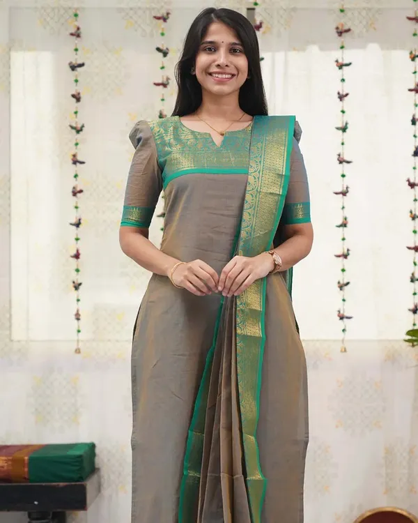 Grey_Cotton_Salwar_With_Dupatta_For_Women