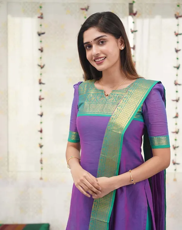 Purple_Cotton_Salwar_With_Dupatta_For_Women