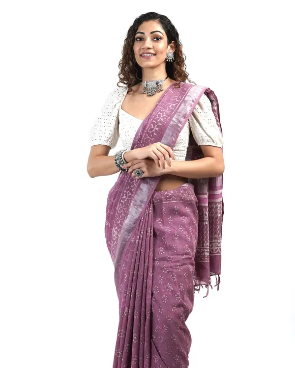 purple_color_1_-_Minute_Ready_to_Wear_Mulmul_Cotton_Saree_with_Blouse_Piece