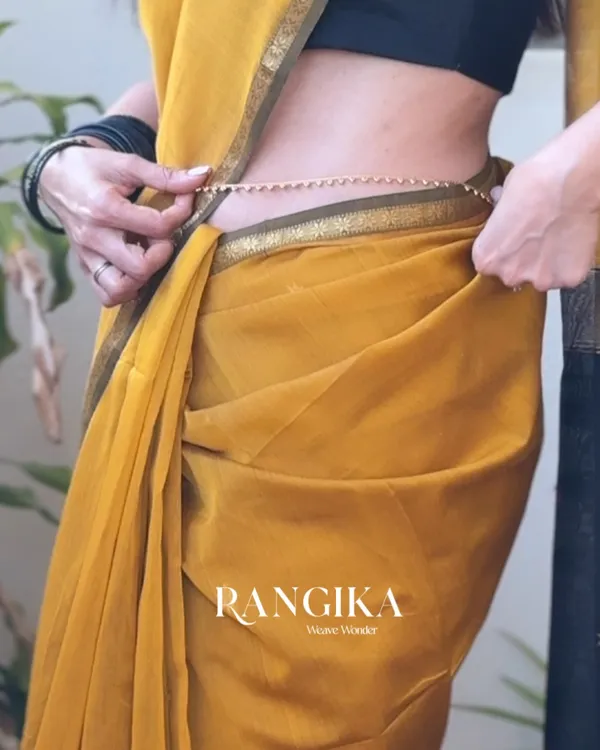 Mustard_Yellow_Premium_Cotton_Silk_Saree_With_Classy_Blouse_and_tassels
