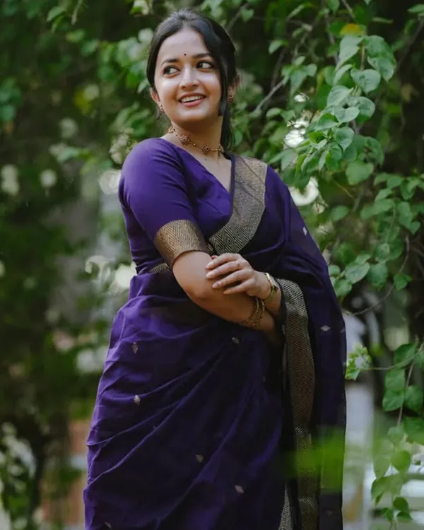Navy_Blue_Color_Premium_Cotton_Silk_Saree_With_Classy_Blouse