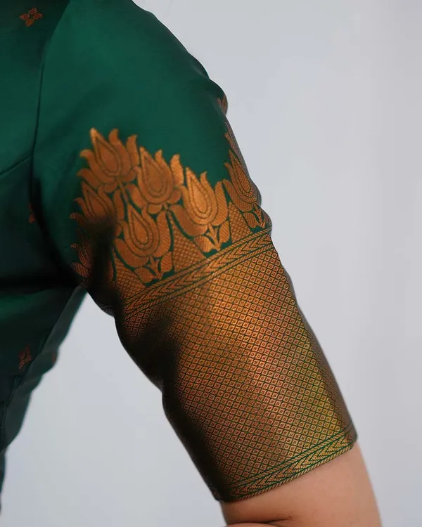 Green_Silk_Salwar_With_Duppata__Bottom_For_Women