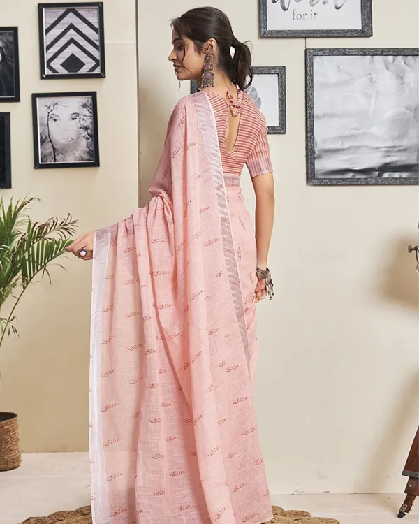 Pink_Color_1_-_Minute_Ready_to_Wear_Mulmul_Cotton_Saree_with_Blouse_Piece