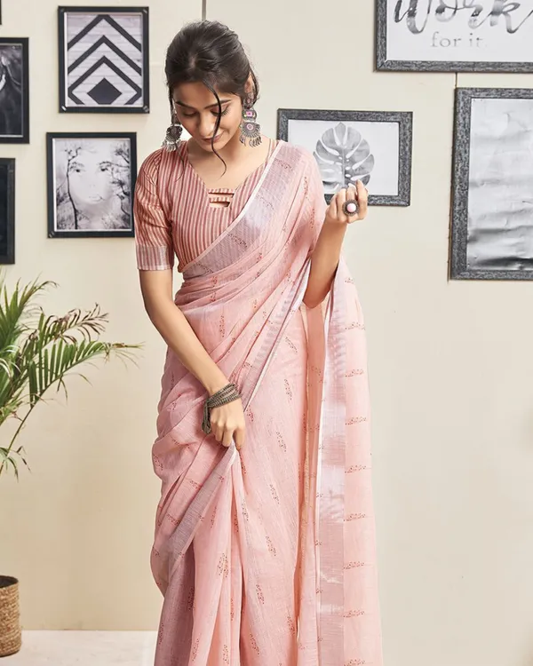 Pink_Color_1_-_Minute_Ready_to_Wear_Mulmul_Cotton_Saree_with_Blouse_Piece