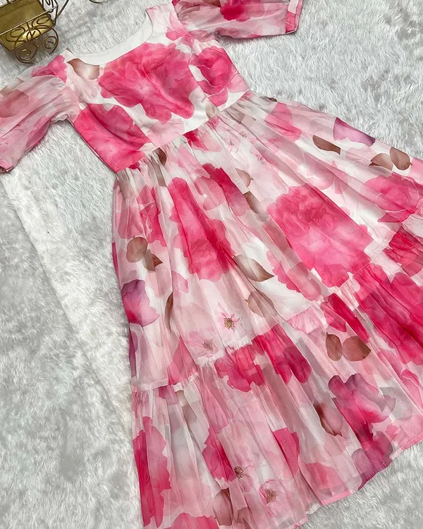 Pink_Georgette_One_Piece_Dress_Fully_Stitched_-_Pink_Floral_Ready_To_Wear_For_Women
