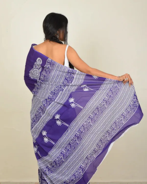 Purple_Color_1_-_Minute_Ready_to_Wear_Mulmul_Cotton_Saree_with_Blouse_Piece