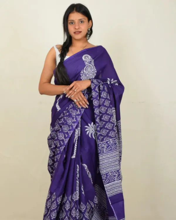 Purple_Color_1_-_Minute_Ready_to_Wear_Mulmul_Cotton_Saree_with_Blouse_Piece