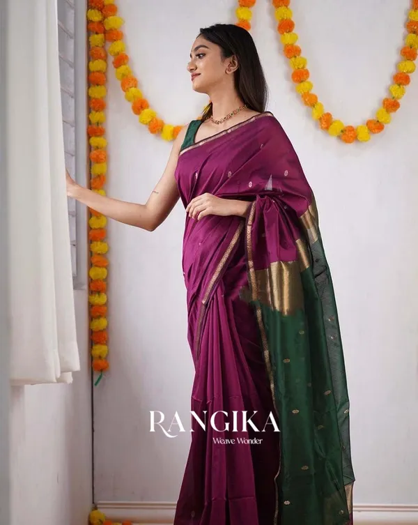 Pink_Color_Premium_Cotton_Silk_Saree_With_Classy_Blouse_and_tassels