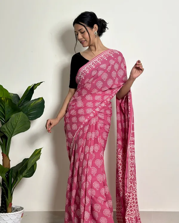 Pink__Color_1_Minute_Ready_To_Wear_Mulmul_Cotton_Digital_Printed_Saree_With_Pocket