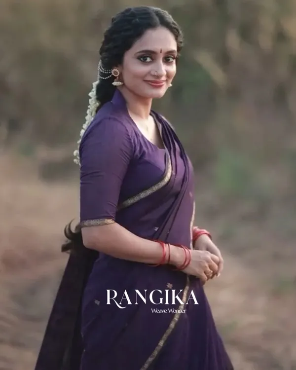Purple_Premium_Cotton_Silk_Saree_With_Classy_Blouse_and_tassels