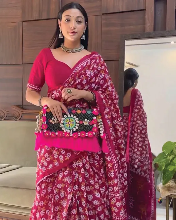 Pink_Color_1_-_Minute_Ready_to_Wear_Mulmul_Cotton_Saree_with_Blouse_Piece