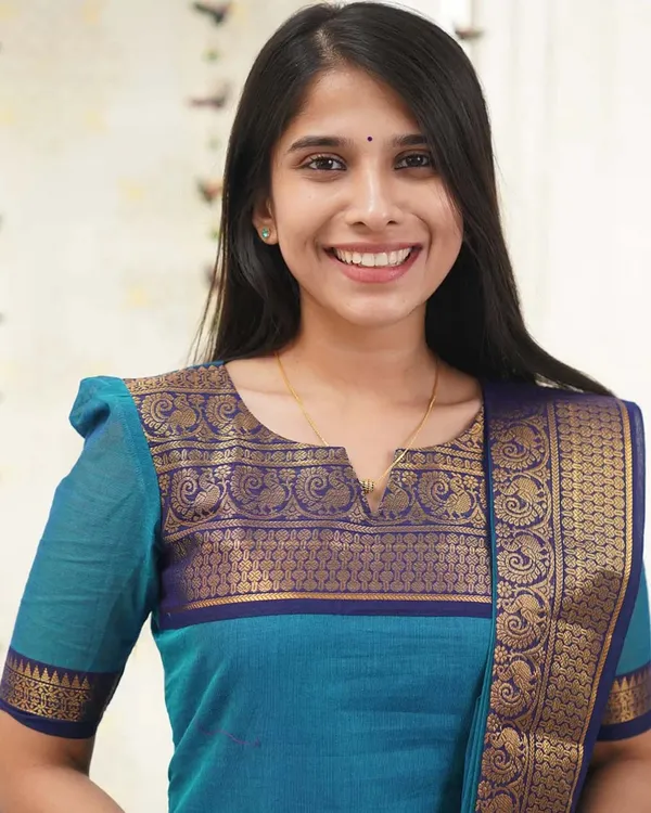 Blue_Cotton_Salwar_With_Dupatta_For_Women
