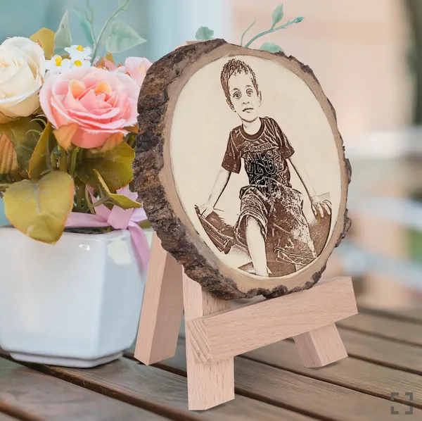 Customizable_Name_&_Date_Frame_For_1St_Birthday_|_Engraved_On_Wood