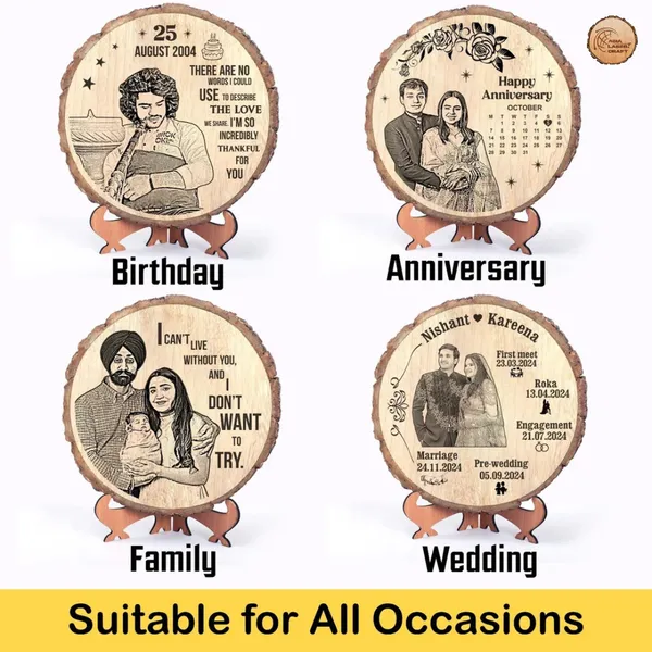 Customizable_Engraved_On_Wood_Photo_Frame_–_Round_Shape