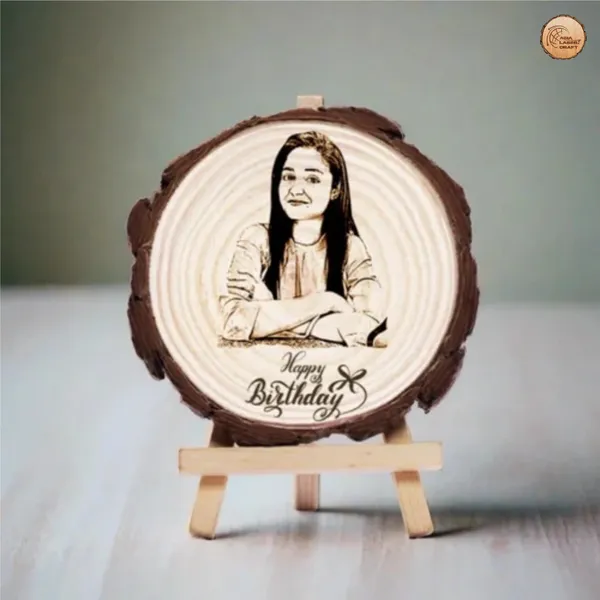 Customizable_Engraved_On_Wood_Photo_Frame_–_Round_Shape