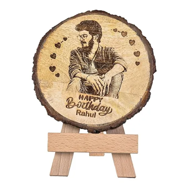 Customizable_Engraved_On_Wood_Photo_Frame_–_Round_Shape