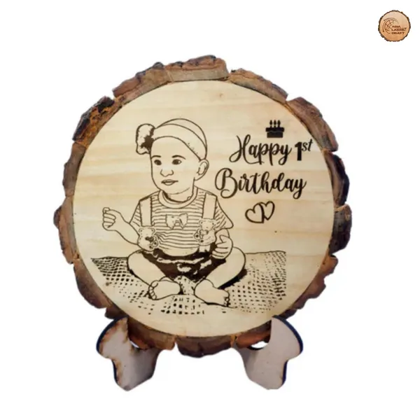 Customizable_Engraved_On_Wood_Photo_Frame_–_Round_Shape