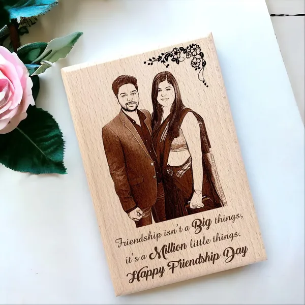 You_&_Me_Engraved_On_Wood_Love_Frame_For_Partner'S_Birthday