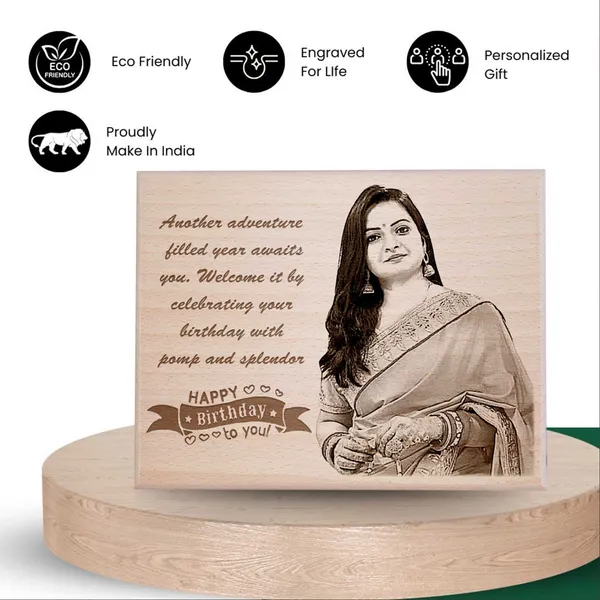 Customizable_Couple_Romantic_Memory_Frame_For_Partner'S_Birthday_|_Engraved_On_Wood