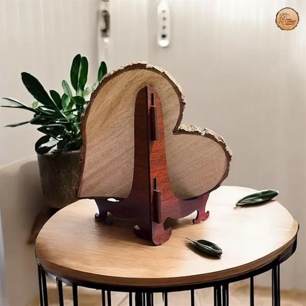 Customizable_Engraved_On_Wood_Photo_Frame_–_Heart_Shape