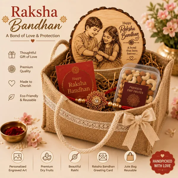 Premium_Personalized_Raksha_Bandhan_Gift_Hamper_for_Brother_&_Sister_|_Custom_Engraved_Wooden_Photo_Frame_with_Premium_Dry_Fruits,_Designer_Rakhi,_Greeting_Card_&_Reusable_Jute_Bag