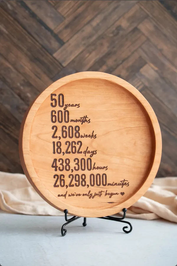 Engraved_On_Wood_50_Years_Together_Frame_For_50Th_Anniversary