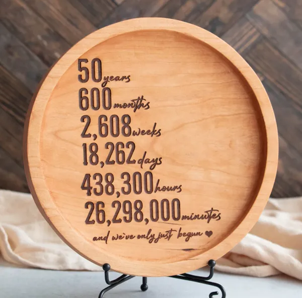 Engraved_On_Wood_50_Years_Together_Frame_For_50Th_Anniversary