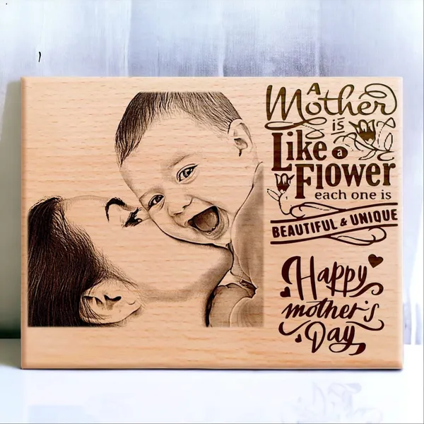Best_Mom_Engraved_On_Wood__Frame_For_Mothers'_Birthday