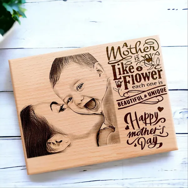Best_Mom_Engraved_On_Wood__Frame_For_Mothers'_Birthday