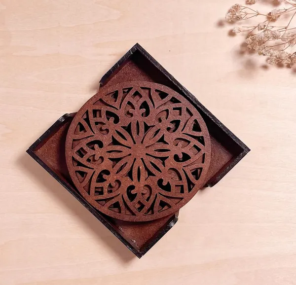 Mandala_Design_Coaster_Set_For_Art_And_Craft