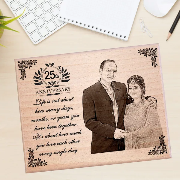 Quarter_Century_Of_Love_Frame_For_25Th_Anniversary_|_Engraved_On_Wood