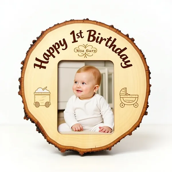 1St_Birthday_Baby_Engraved_On_Wood_Frame_For_1St_Birthday