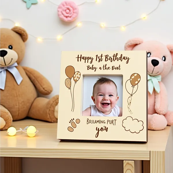 1St_Birthday_Baby_Engraved_On_Wood_Frame_For_1St_Birthday