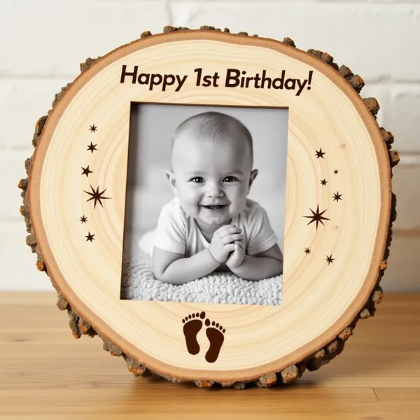 1St_Birthday_Baby_Engraved_On_Wood_Frame_For_1St_Birthday