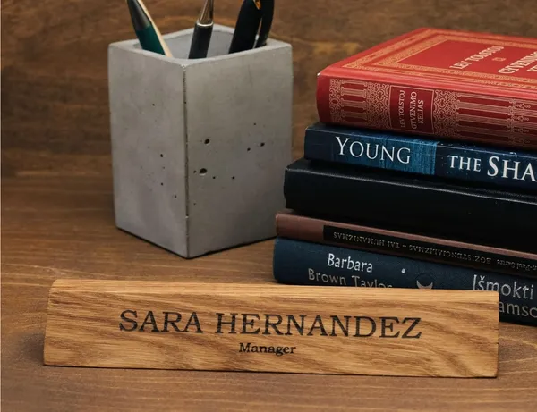 Customizable_Desk_Nameplate_Frame_For_For_Desk_|_Engraved_On_Wood