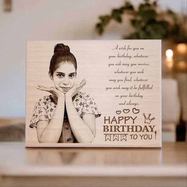 Love_You_Forever_Engraved_On_Wood_Frame_For_Partner'S_Birthday