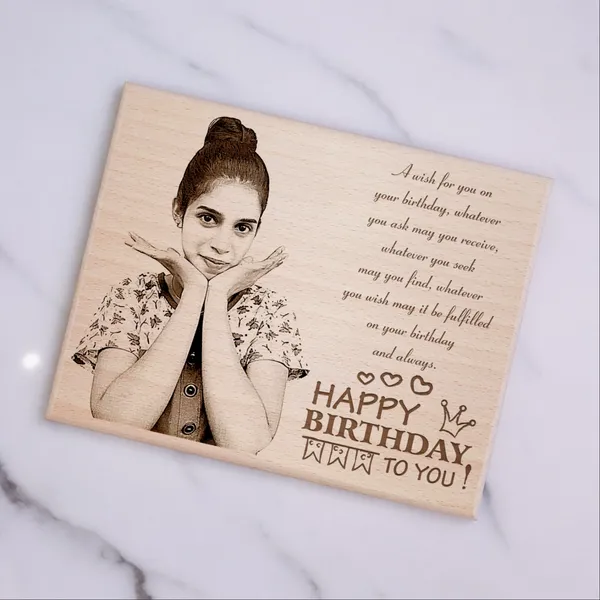 Love_You_Forever_Engraved_On_Wood_Frame_For_Partner'S_Birthday