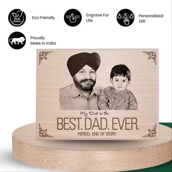 World’s_Best_Father_Frame_For_Father'S_Birthday_|_Engraved_On_Wood