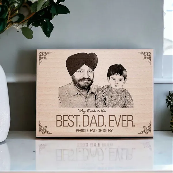 World’s_Best_Father_Frame_For_Father'S_Birthday_|_Engraved_On_Wood