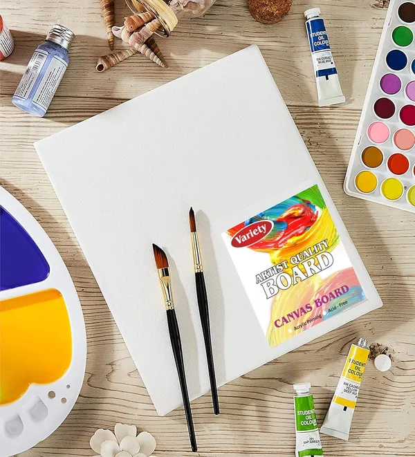 10_X_12_BOX_White_Pre_Box_Canvas_For_Painting_PACK_OF_2