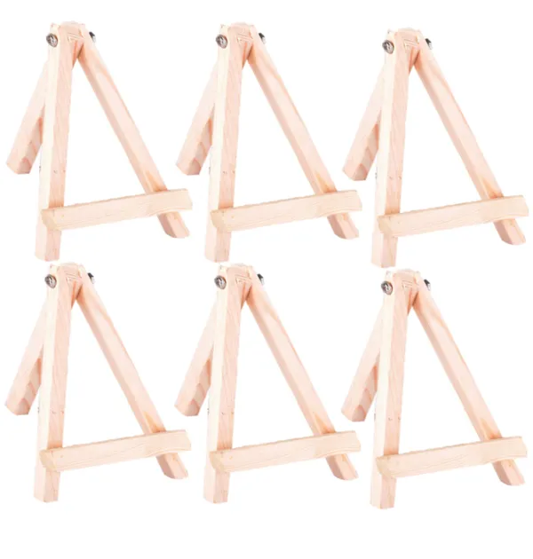 10"_VARIETY_CANVAS_Easel_Stand_Tabletop_A-Frame_Medium_Wooden_Easel_Size_-_10"_Pack_of_6