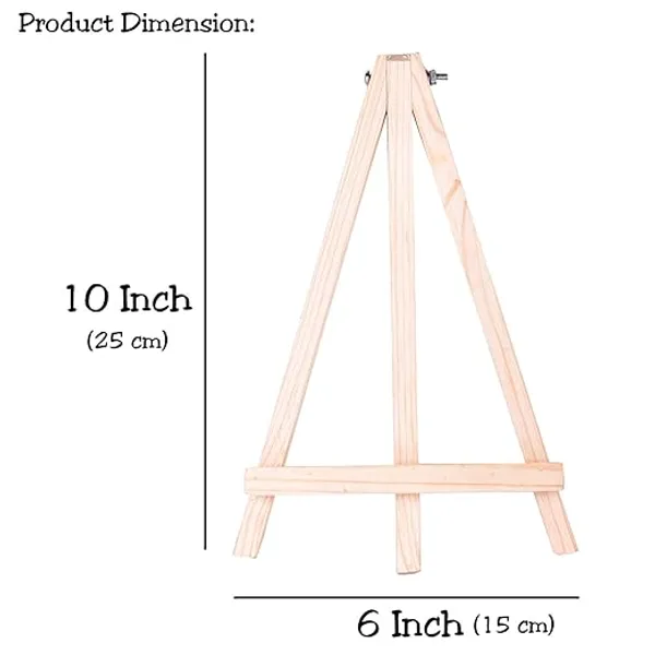 10"_VARIETY_CANVAS_Easel_Stand_Tabletop_A-Frame_Medium_Wooden_Easel_Size_-_10"_Pack_of_6