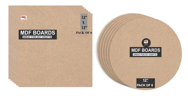 12X12_Inch_Square_And_12_Inch_Round_Mdf_Boards_For_Art_And_Craft_Wood_Mdf_And_3.5_mm_Thickness_Pack_Of_12