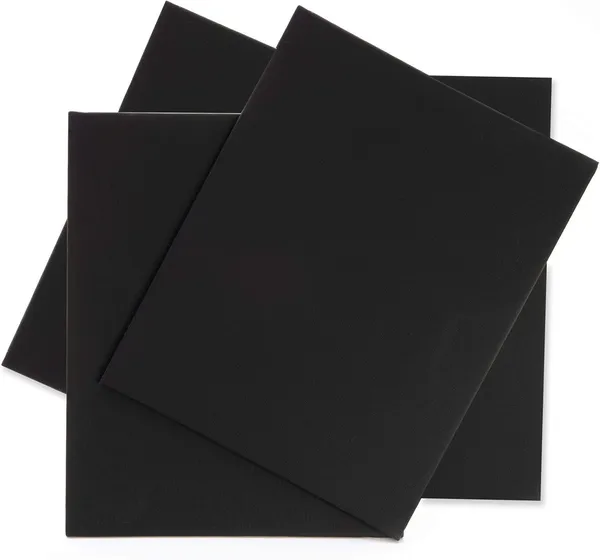 12X16_Black_Fine_Grain_Cotton_Canvas_Primed_Board_Pack_Of_4