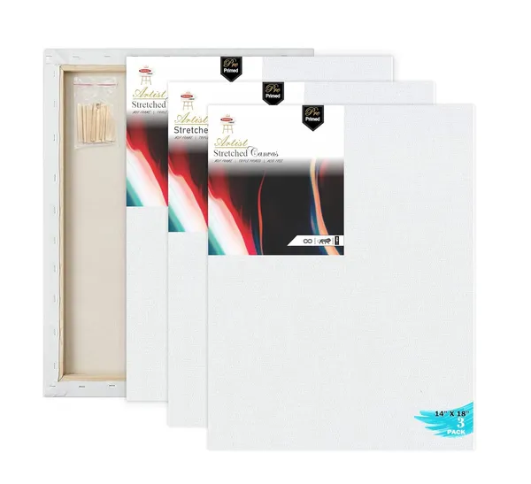 White_Primed_Cotton_Pre_Stretched_Canvas_With_Wooden_Frame_Pack_Of_3