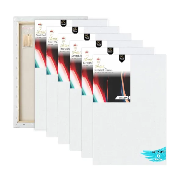 White_Primed_Cotton_Pre_Stretched_Canvas_With_Wooden_Frame_Pack_Of_6