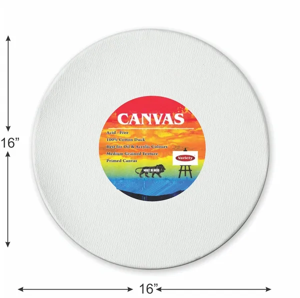 16"_Round_White_Round_Pre_Stretched_Canvas_Primed_Pack_Of_2