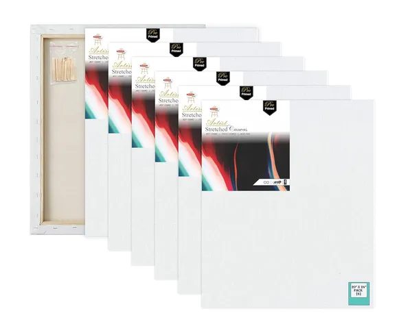 White_Primed_Cotton_Pre_Stretched_Canvas_With_Wooden_Frame_Pack_Of_6